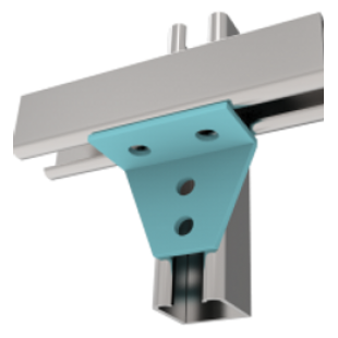 90&deg; 4 Hole Plate HDG